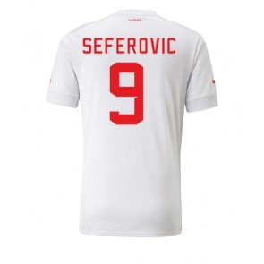 Schweiz Haris Seferovic #9 Bortatröja VM 2022 Kortärmad